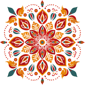 Decorative kolam design